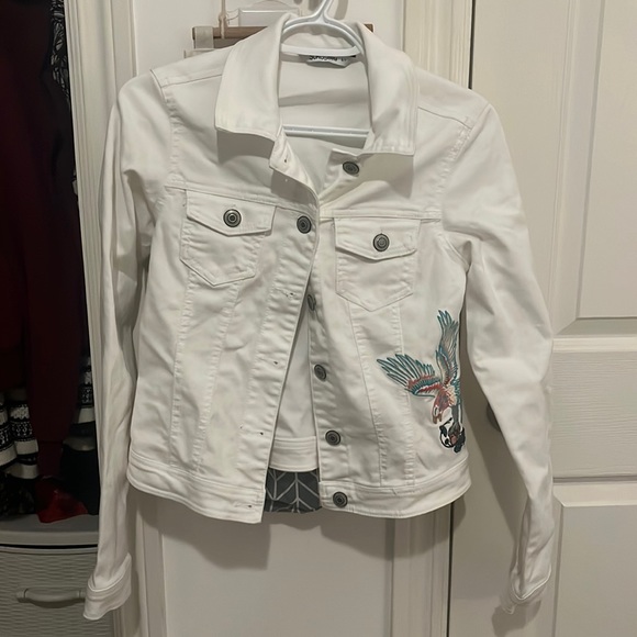 Brand New White Denim Jacket - Picture 1 of 3